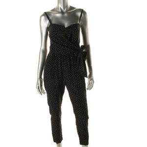 Juicy Couture Black Label Dainty Buds Black Silk jumpsuit